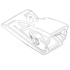 385-4813 Dlouhý ofsetový zub Caterpillar 994390 A200